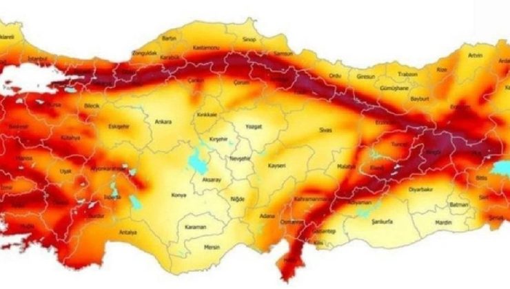 45 ilin rengi deprem haritasında kırmızı oldu! Türkiye Diri Fay Haritası güncellendi