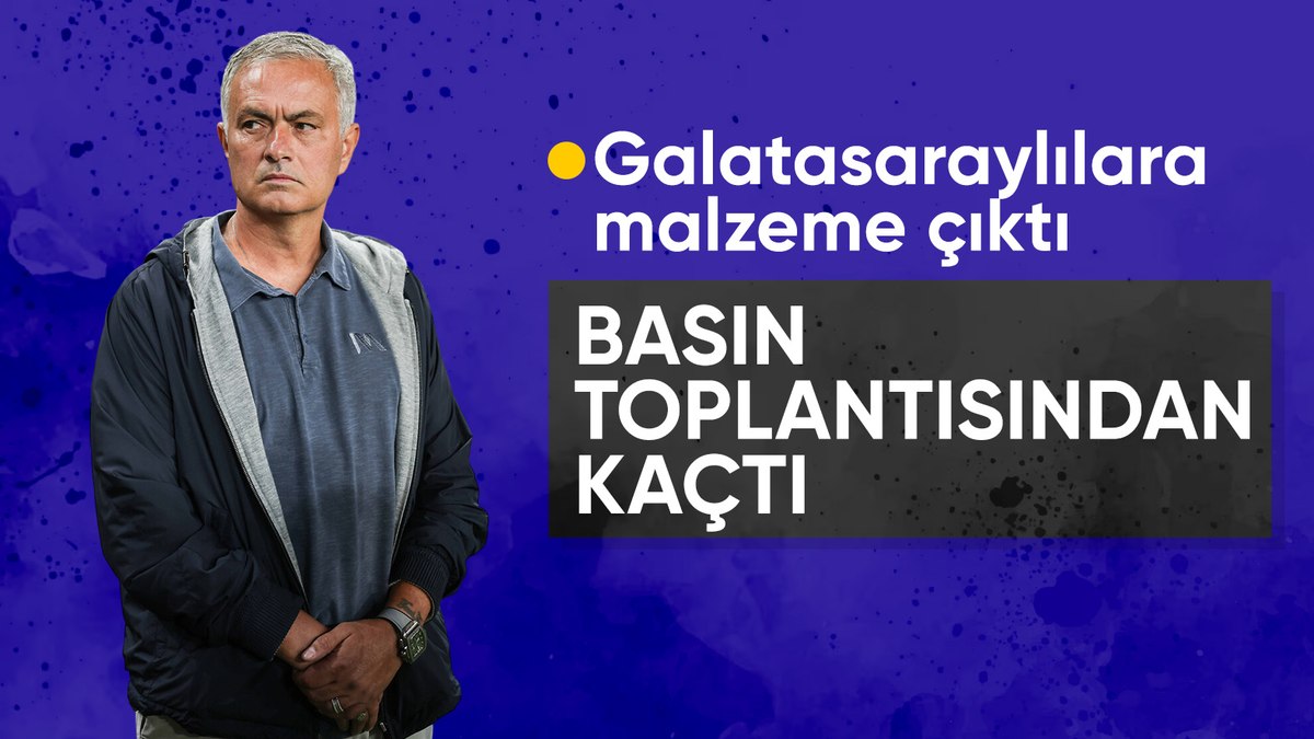 Mourinho, Galatasaray derbisi sonrası basın toplantısına katılmadı