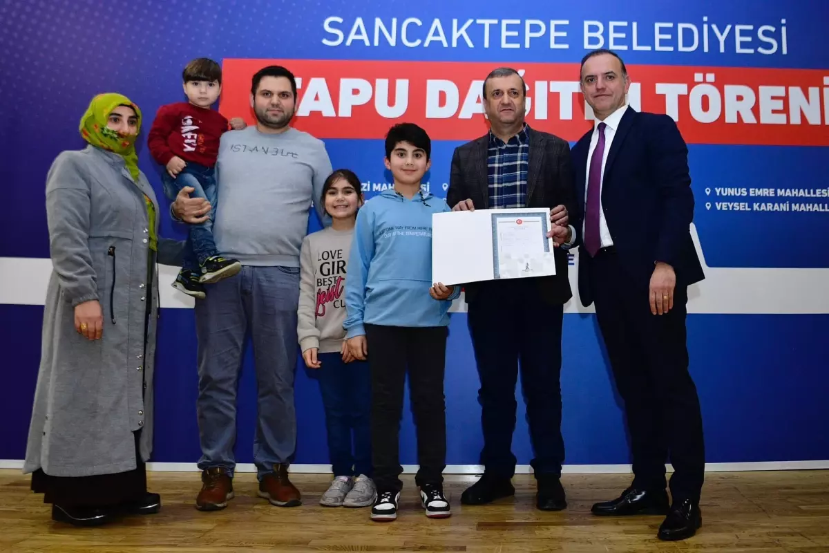 Sancaktepe’de Tapu Dağıtım Töreni Gerçekleşti