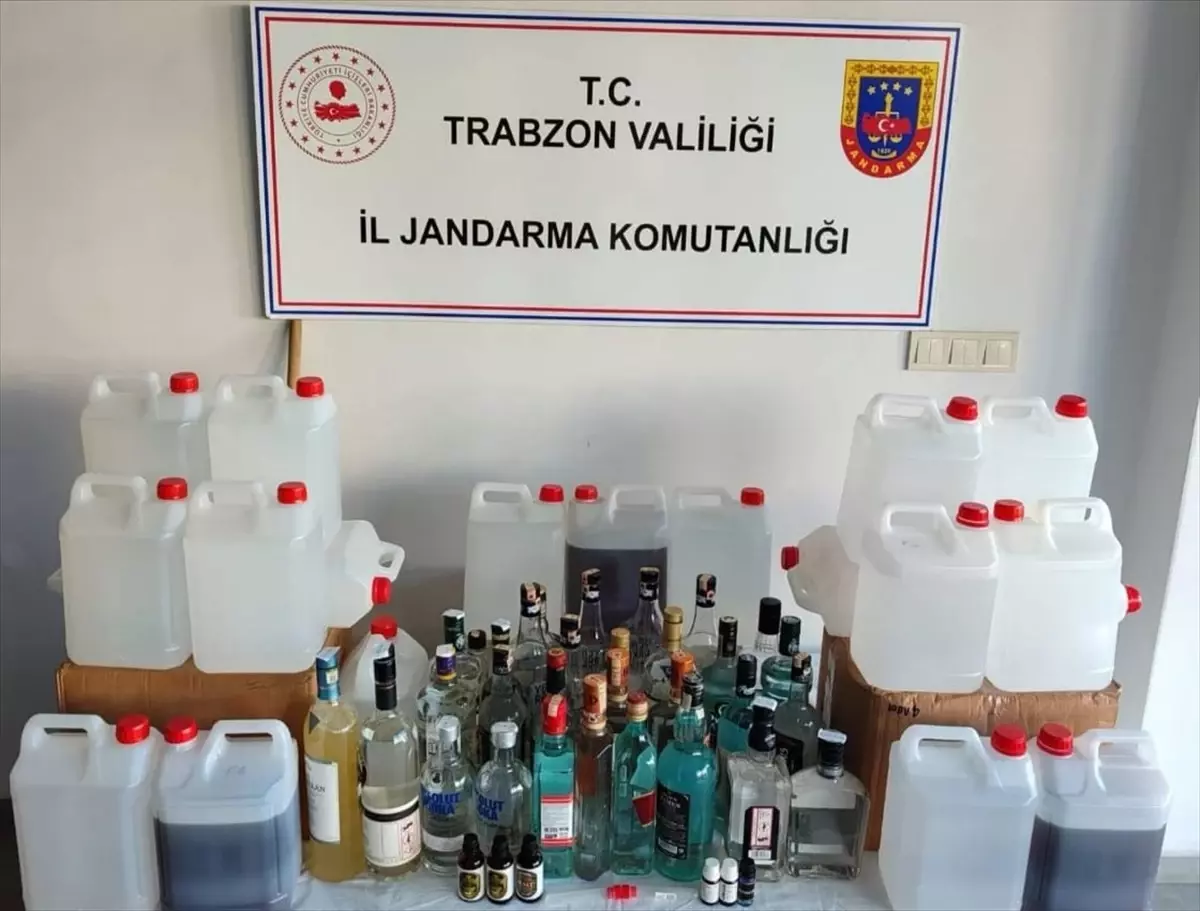 Trabzon’da Sahte İçki ve Etil Alkol Ele Geçirildi